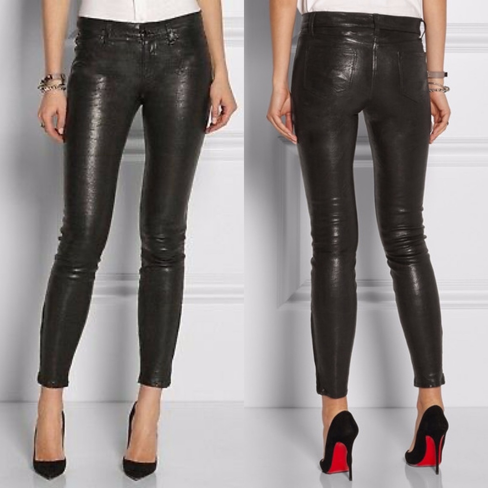 J BRAND Ankle Zip Leather Pants